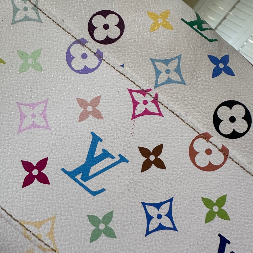 Louis Vuitton Murakami Judy white monogram multi color shoulder bag - Picture 8 of 16